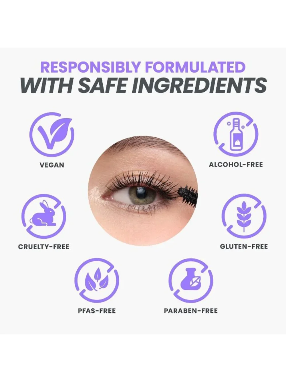 Volumizing Black Mascara for Length, Curl & Smudge-Proof Lash Makeup